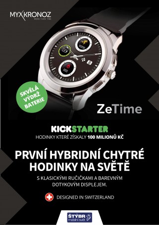 více o novince zde - Naskladnili jsme pro vás první hybridní chytré hodinky! - ZeTime jsou první chytré hodinky s velkým displejem a skutečnými...